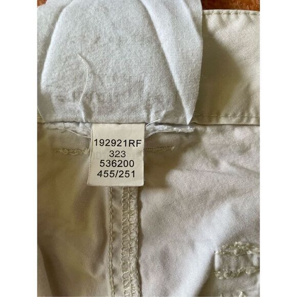 Victorias Secret London Jean Chino Ivory Crop Capri Pants  Cargo Trousers - Picture 3 of 8
